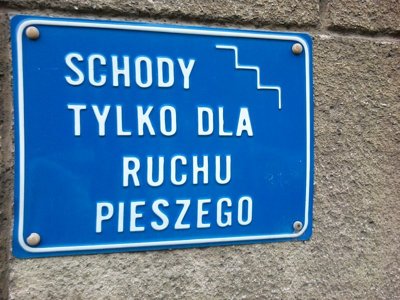 schody, tylko, ruchu, pieszego