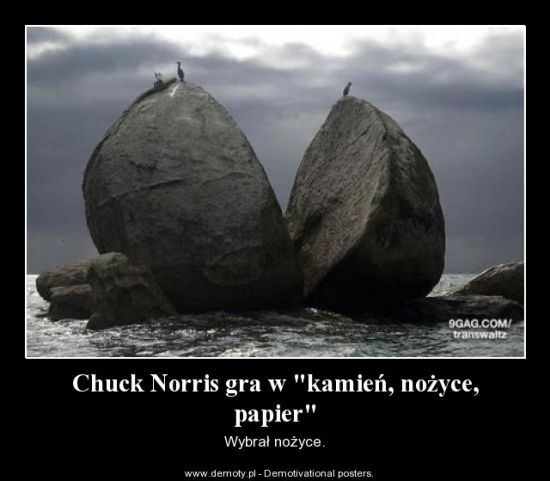 suchar, Chuck Norris, kamień, papier, nożyce